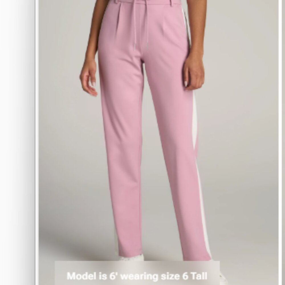 AMERICAN TALL PULL ON TUXEDO STRIPE PANTS (NWT)